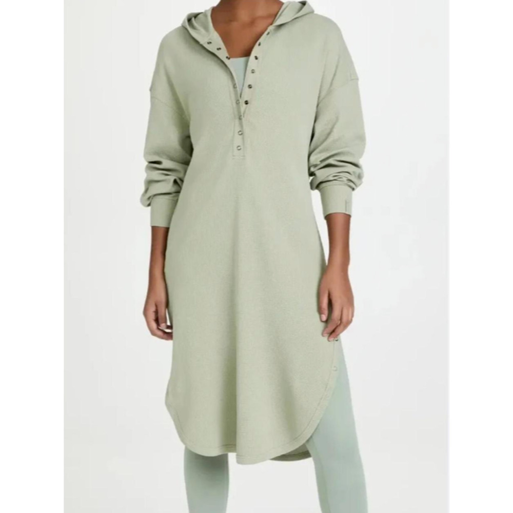 Sweaty Betty The Respin Edit Green Sz 12 Soft Jersey Comfortable Casual Hood